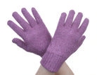Possum and merino gloves in colour Heather