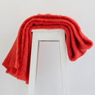 Hibiscus colour mohair rug