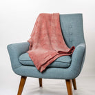 Koru - Merino - Possum Jacquard Throw (KO965) (Melon/White).