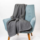 KO91 Ribbed Throw in Mist.