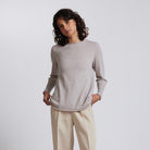 Royal Merino - 100% Merino A-Line Crew (RM3000) Light Sand.