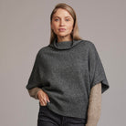 McDonald - Merino - Possum Shrug Sweater (5043) Pewter.