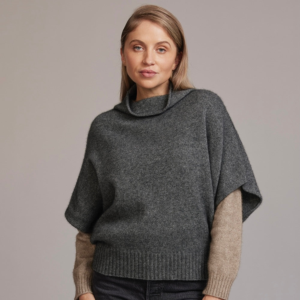 McDonald - Merino - Possum Shrug Sweater (5043) Pewter.