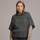 McDonald - Merino - Possum Shrug Sweater (5043) Pewter.