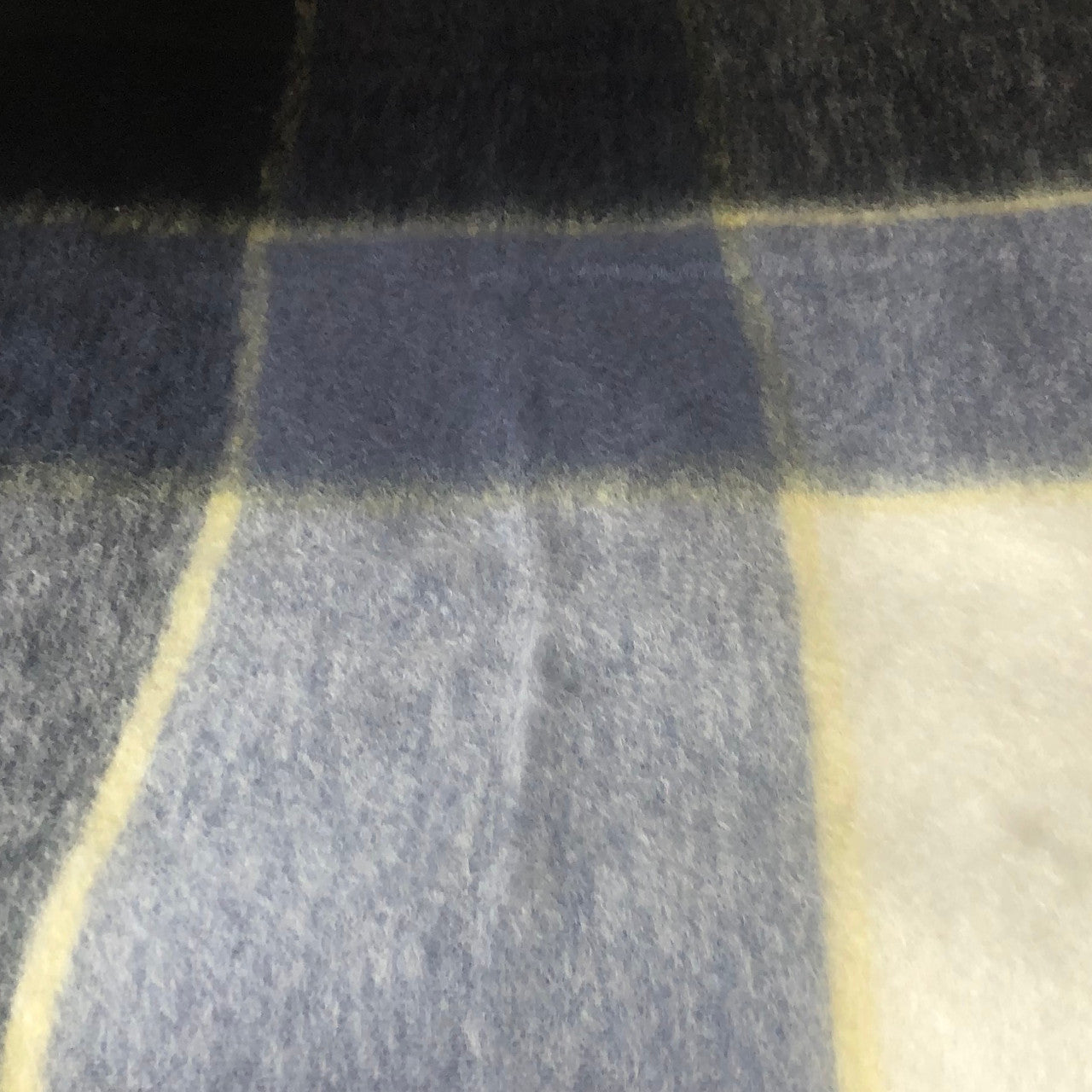 Close up of mohair blanket