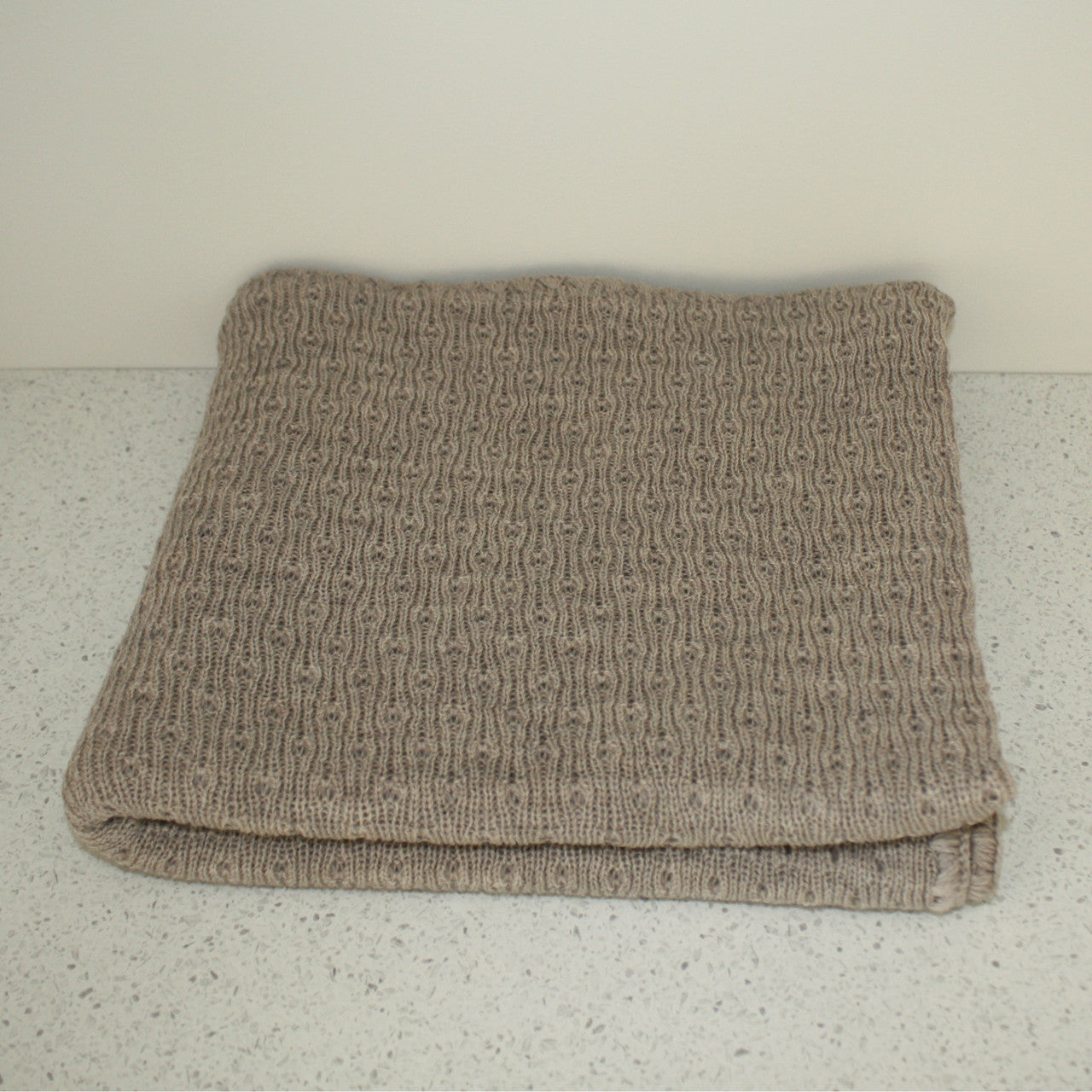 Bauge coloured baby blanket.