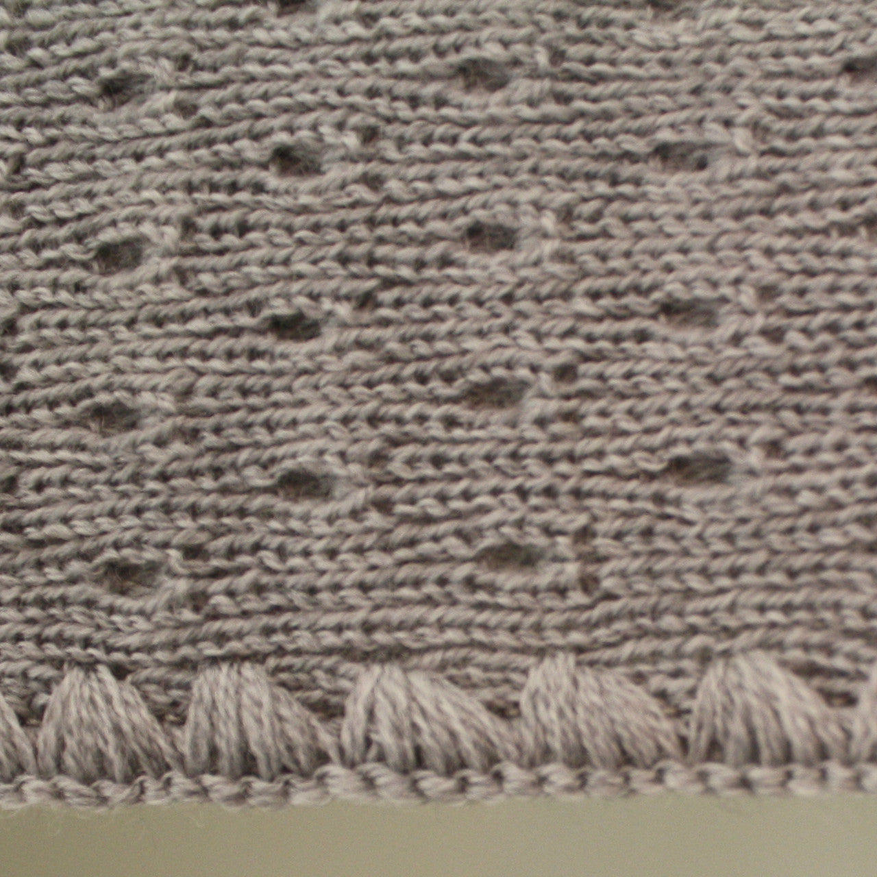 Baby blanket with pattern.
