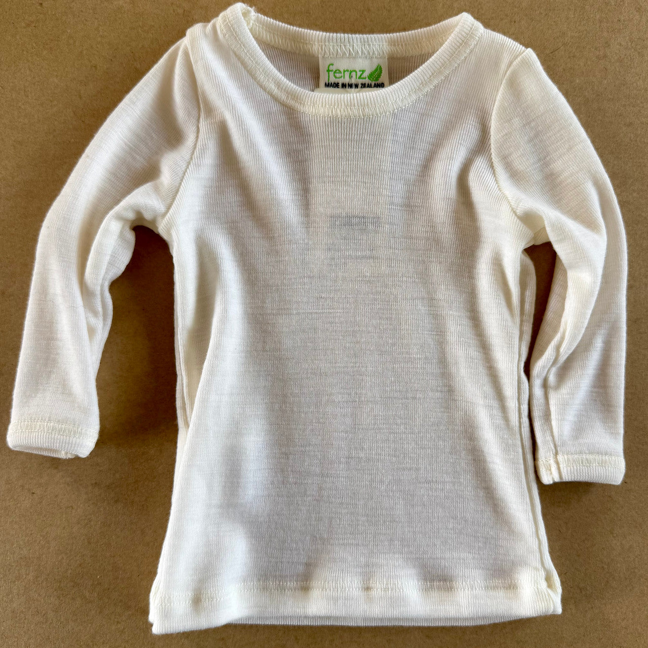 Fernz - Superfine Merino Wool Long Sleeved Babies Top (F800TL)
