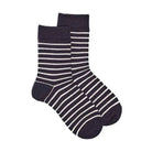 Norsewear - Merino Childs Fine Stripe Sock (DB8645)Navy