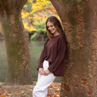 Bay Road Merino - Amber Boat Neck (BR892) Espresso