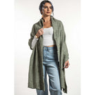 Koru - Merino - Possum Jacquard Wrap Moss/White