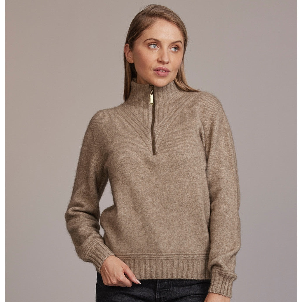 McDonald - Merino - Possum Ridge Funnel Neck (5040) Mocha.