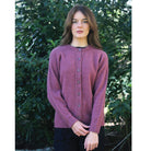 Lothlorian - Plain Button Cardigan (9937)Orchid