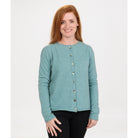 Native World - Merino & Possum Paua Shell Cardigan (NB872)Topaz
