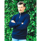 Lothlorian - Men's Merino & Possum Patch Jumper (9790)Midnight