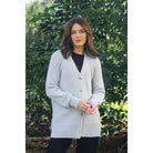 Lothlorian - Alpaca Plain Cardigan (ALP073) Dove