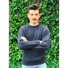 Lothlorian - Men's Crew Neck Purl Jumper (9801) Denim