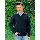 Lothlorian - Men's Plain V Neck Jumper (9830) Tasman Marl