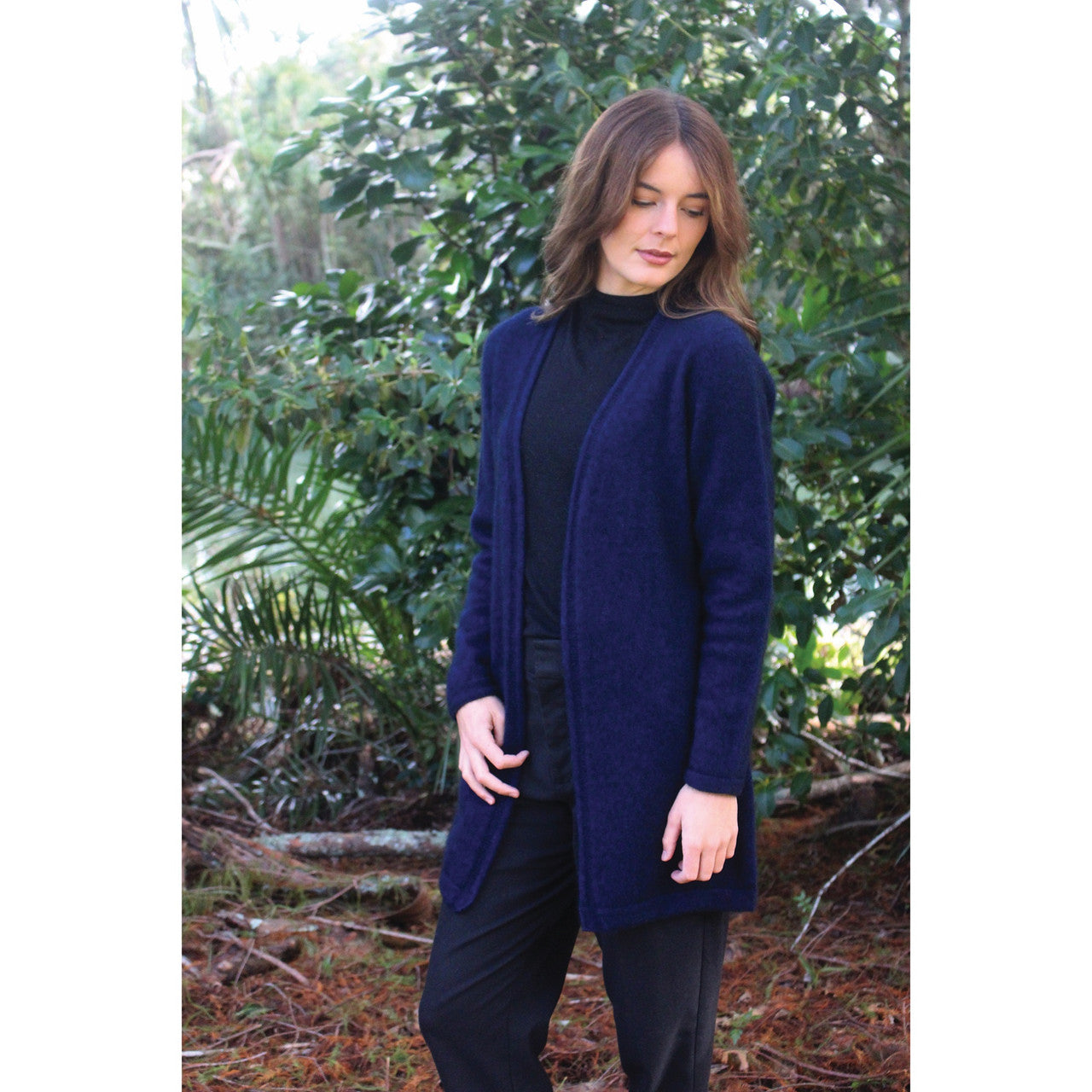 Lothlorian - Merino & Possum Curb Jacket (9785)Midnight