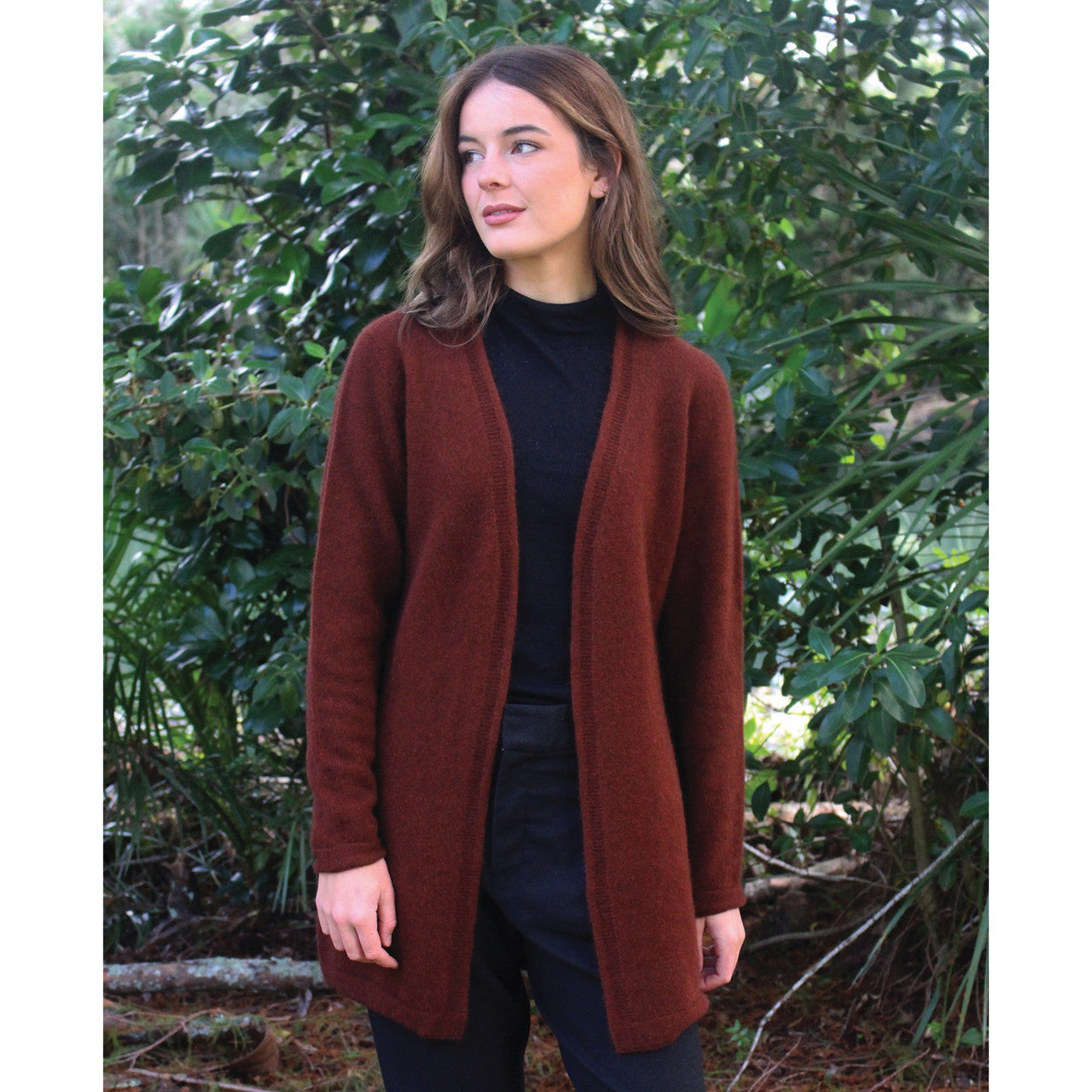 Lothlorian - Merino & Possum Curb Jacket (9785)Russet