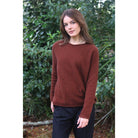 Lothlorian - Merino & Possum Scroll Jumper (9786) Russet