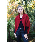 Lothlorian - Merino & Possum Weka Cape (9996) Red.