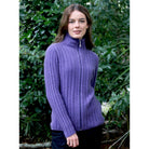 Zinity - Merino & Possum Rib Cable Jacket (Z122) Heather.