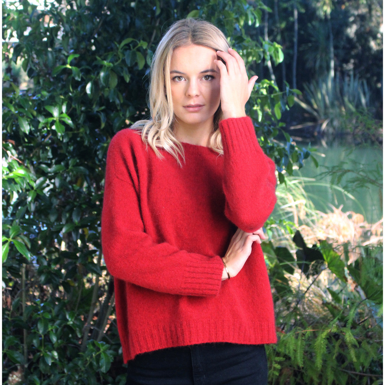 Zinity - Merino & Possum Vapour Jumper (Z155) Red
