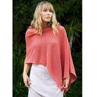 Lothlorian - Merino - Cotton Mesh Poncho (CM080) Coral.