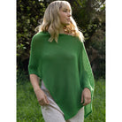 Lothlorian - Merino - Cotton Mesh Poncho (CM080) Kelly Green.