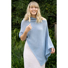 Lothlorian - Merino - Cotton Mesh Poncho (CM080) Sky.