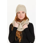 Native World - Possum & Merino Ribbed Loop Scarf (NX861) Natural