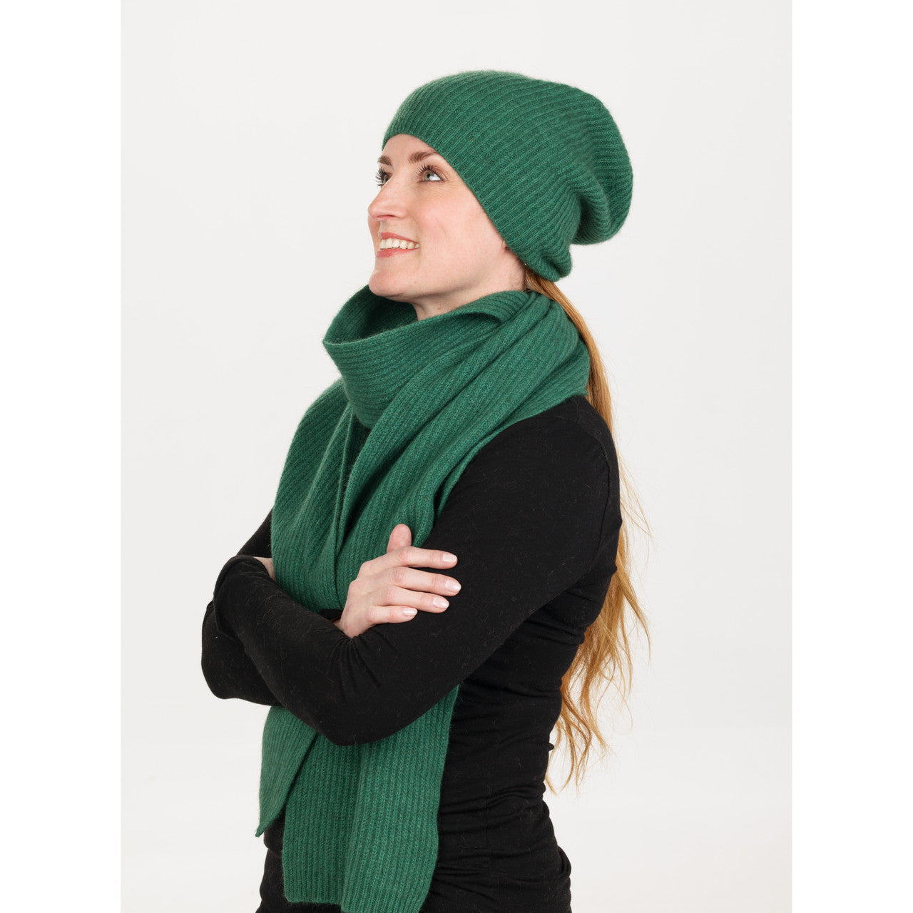 Native World - Merino & Possum Slouch Beanie (NX677) Deep Sage