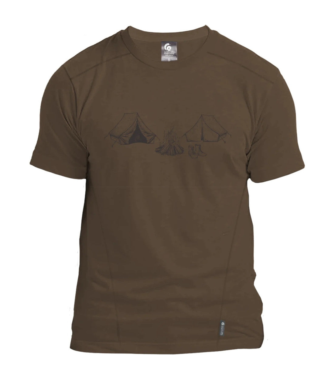 Tussock Ridge - Campsite Merino Mens Tee