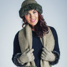 Koru - Merino & Possum Fur Trimmed Gloves (KO56)