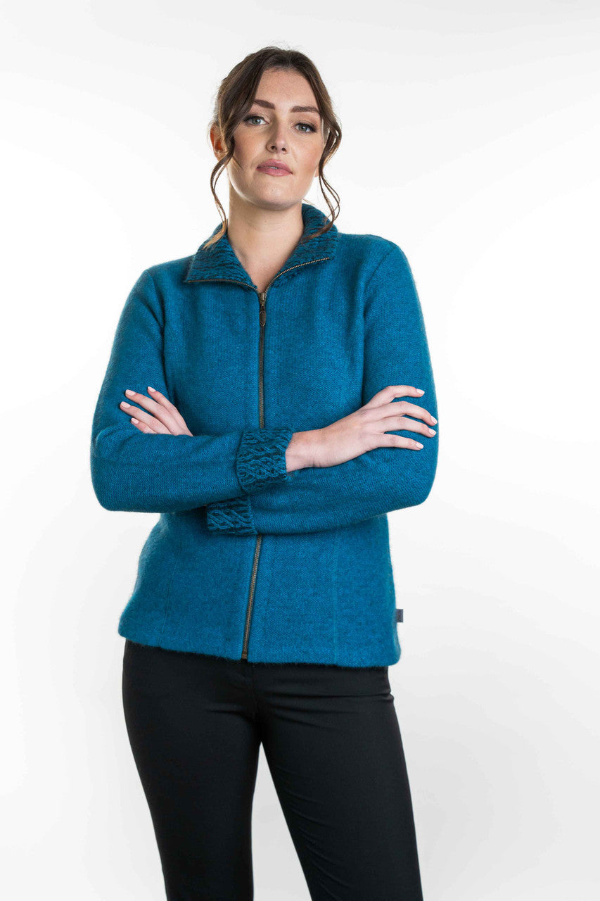 Koru Merino - Possum Two Tone Jacket (KO476)