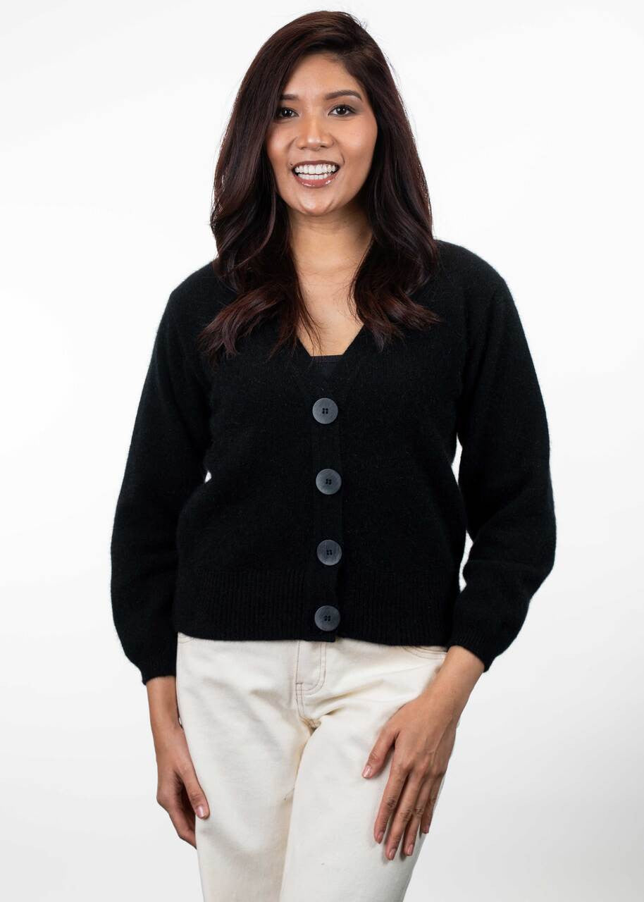 Koru - Merino - Possum V Neck Cardigan (KO557)
