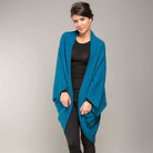 Koru Merino - Possum Moss Stitch Shrug (KO756)-Pacific