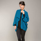 Koru Merino - Possum Moss Stitch Shrug (KO756)-Pacific
