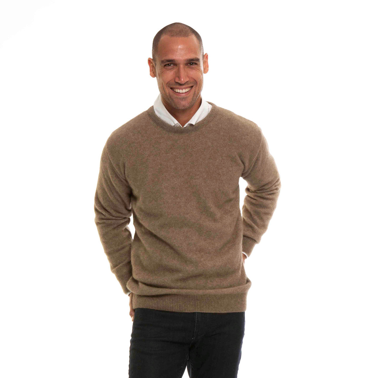 Koru Crew Neck colour Mocha