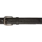 Kiwi Country embossed spear leather belt in black leather colour.