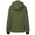 Garment shot of Moke - Lucy Cloud Touch Packable Down Jacket (LUCY) in the colour Olive.