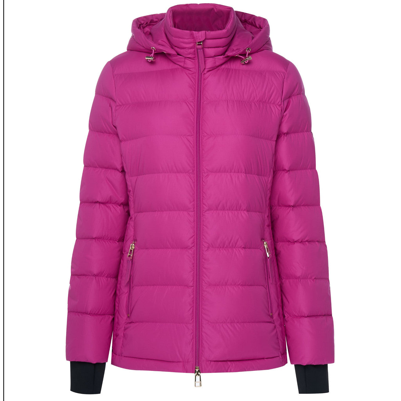 Garment shot of Moke - Lucy Cloud Touch Packable Down Jacket (LUCY) in the colour Rose Violet.
