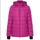 Garment shot of Moke - Lucy Cloud Touch Packable Down Jacket (LUCY) in the colour Rose Violet.