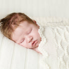 Tudor knits  merino scalloped baby shawl or blanket