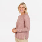 Native World - Merino & Possum Alternative Stripe Sweater Lily