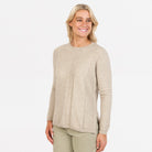 Native World - Merino & Possum Alternative Stripe Sweater Natural