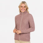 Native World - Merino & Possum Cross Stitch Jacket (NS892) Lily