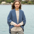 Noble Wilde - Merino & Possum Longline Wrap (NW3082) in Bahama