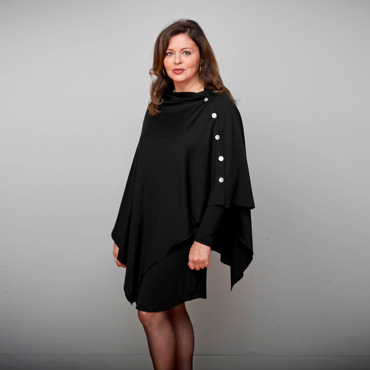 Black OBR Merino - 5 Button Wrap (2033)